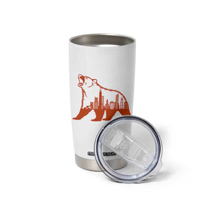 Chicago Skyline Bear Tumbler Cup Urban Streetwear Gift TS12 Print Your Wear