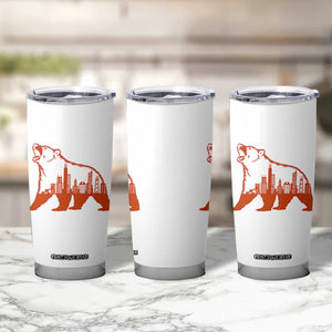 Chicago Skyline Bear Tumbler Cup Urban Streetwear Gift TS12 Print Your Wear