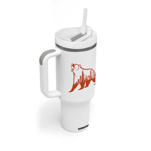 Chicago Skyline Bear Tumbler With Handle Urban Streetwear Gift TS12 Print Your Wear