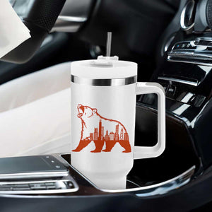 Chicago Skyline Bear Tumbler With Handle Urban Streetwear Gift TS12 Print Your Wear