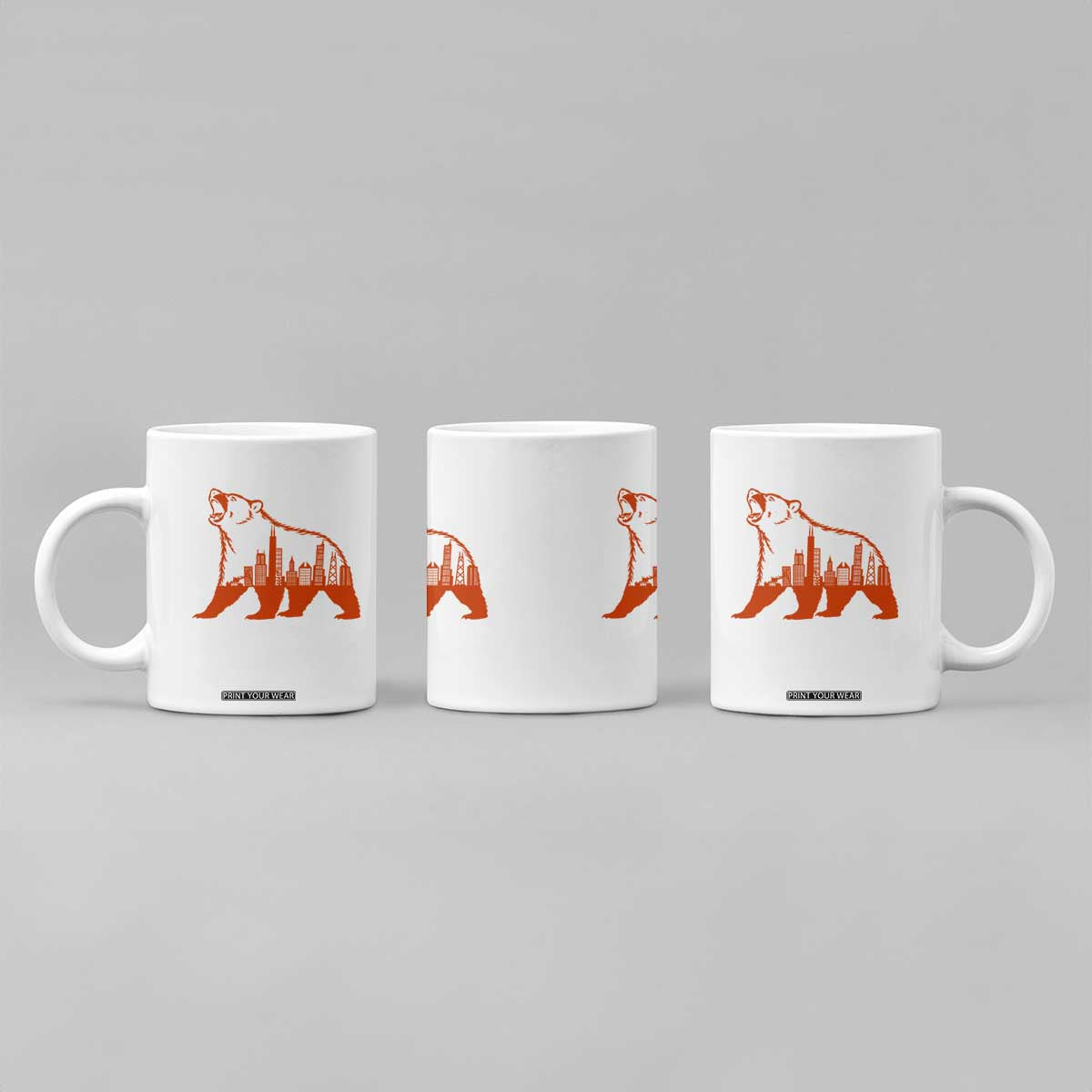 Chicago Skyline Bear Coffee Mug Urban Streetwear Gift TS12 Print Your Wear