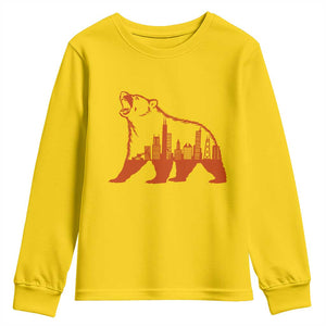 Chicago Skyline Bear Youth Sweatshirt Urban Streetwear Gift TS12 Daisy Print Your Wear