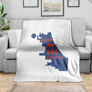 Chicago Map Bear Keep The Team Throw Blanket Funny City Pride Gift TS12 Print Your Wear