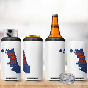 Chicago Map Bear Keep The Team 4 in 1 Can Cooler Tumbler Funny City Pride Gift TS12 Print Your Wear