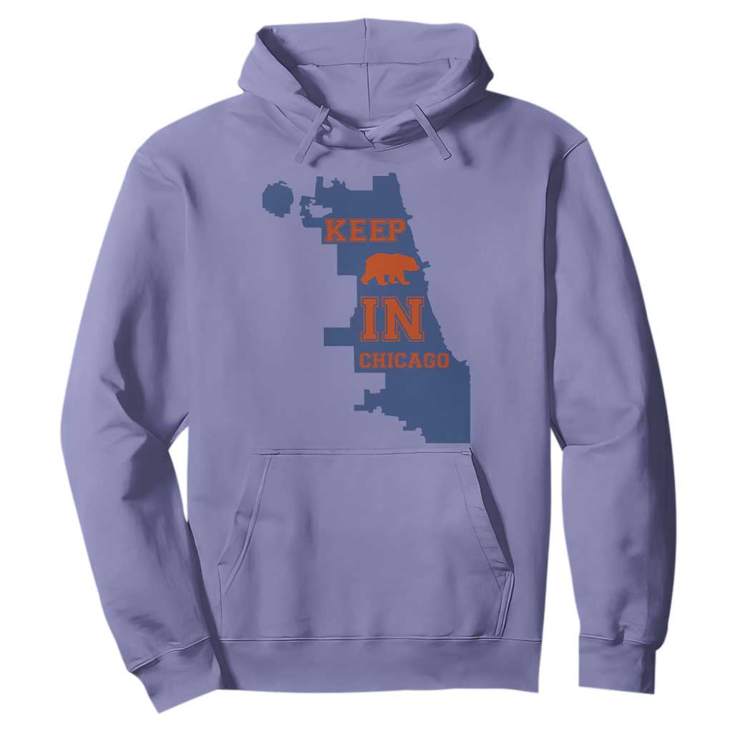 Chicago Map Bear Keep The Team Hoodie Funny City Pride Gift TS12 Violet Print Your Wear