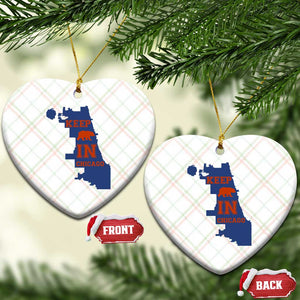 Chicago Map Bear Keep The Team Ceramic Ornament Funny City Pride Gift TS12 Print Your Wear