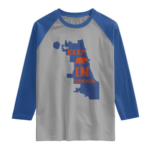Chicago Map Bear Keep The Team Raglan Shirt Funny City Pride Gift TS12 Sport Gray Royal Print Your Wear