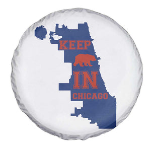 Chicago Map Bear Keep The Team Spare Tire Cover Funny City Pride Gift TS12 Print Your Wear