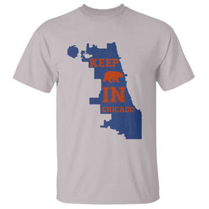 Chicago Map Bear Keep The Team T Shirt Funny City Pride Gift TS12 Ice Gray Print Your Wear