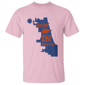 Chicago Map Bear Keep The Team T Shirt Funny City Pride Gift TS12 Light Pink Print Your Wear