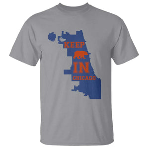 Chicago Map Bear Keep The Team T Shirt Funny City Pride Gift TS12 Sport Gray Print Your Wear