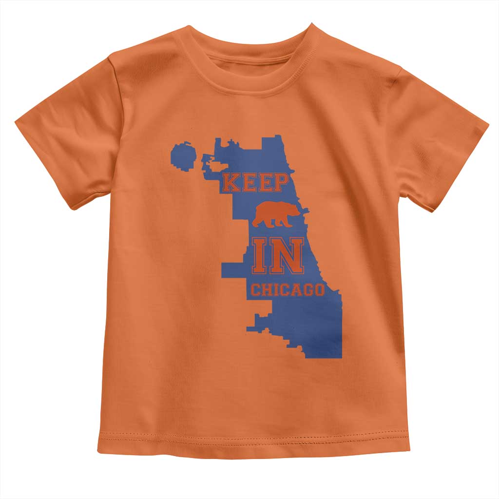 Chicago Map Bear Keep The Team Toddler T Shirt Funny City Pride Gift TS12 Orange Print Your Wear
