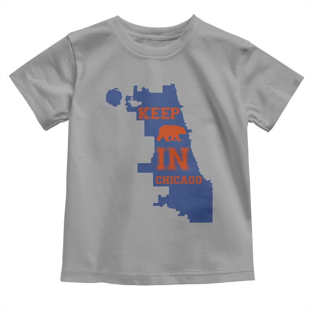 Chicago Map Bear Keep The Team Toddler T Shirt Funny City Pride Gift TS12 Sport Gray Print Your Wear