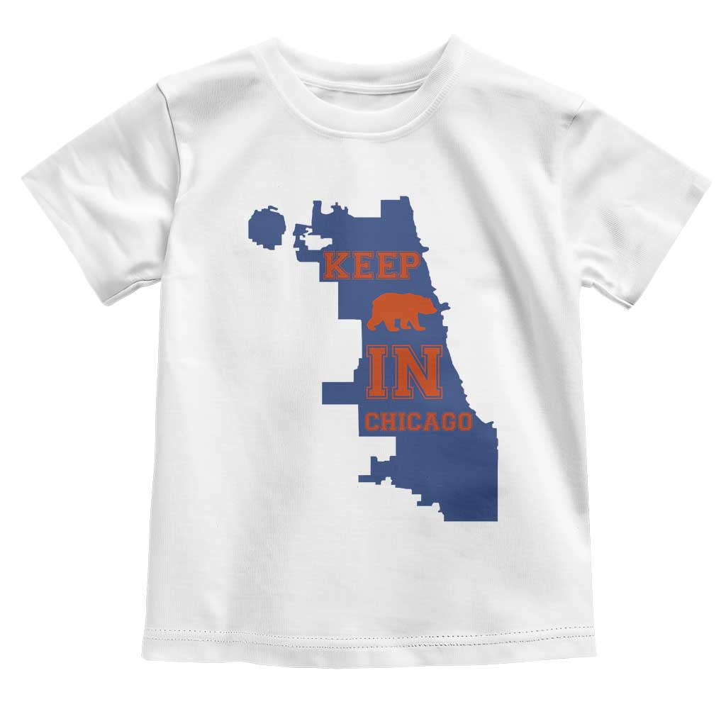 Chicago Map Bear Keep The Team Toddler T Shirt Funny City Pride Gift TS12 White Print Your Wear