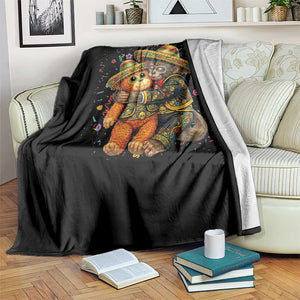 Funny Punch Baby Monkey Cinco De Mayo Throw Blanket Mexican Fiesta Gift TS12 Print Your Wear