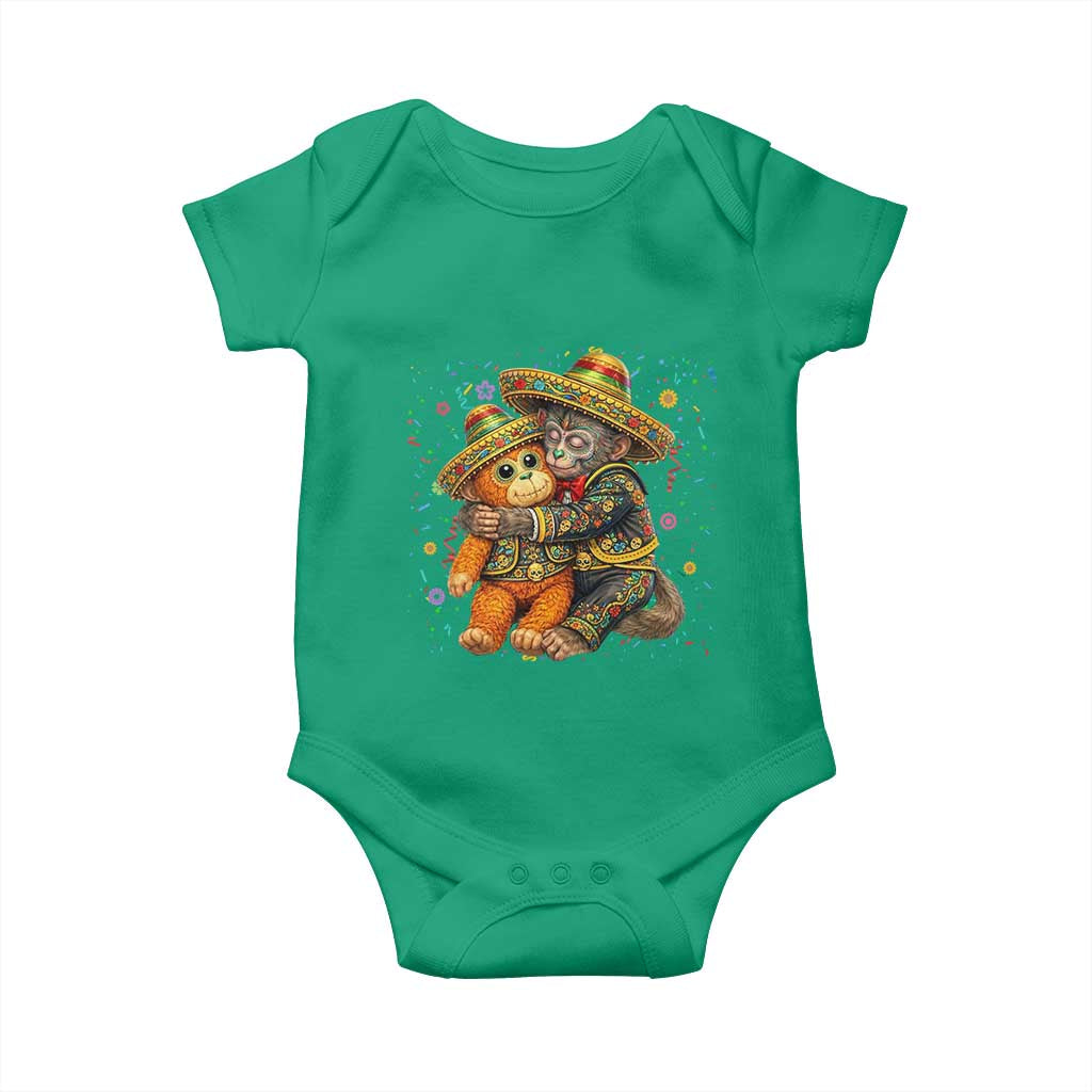 Funny Punch Baby Monkey Cinco De Mayo Baby Onesie Mexican Fiesta Gift TS12 Irish Green Print Your Wear