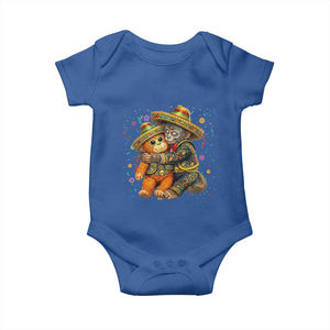 Funny Punch Baby Monkey Cinco De Mayo Baby Onesie Mexican Fiesta Gift TS12 Royal Blue Print Your Wear