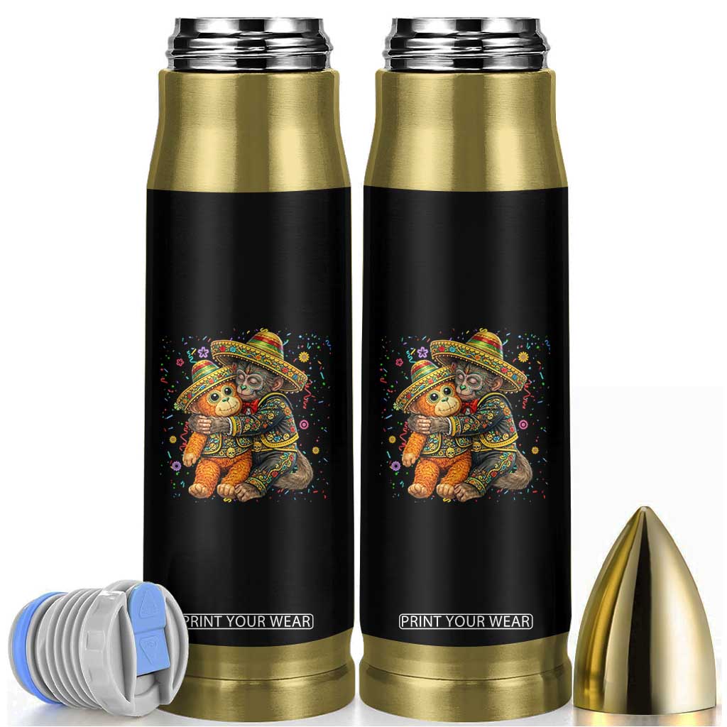 Funny Punch Baby Monkey Cinco De Mayo Bullet Tumbler Mexican Fiesta Gift TS12 Black Print Your Wear