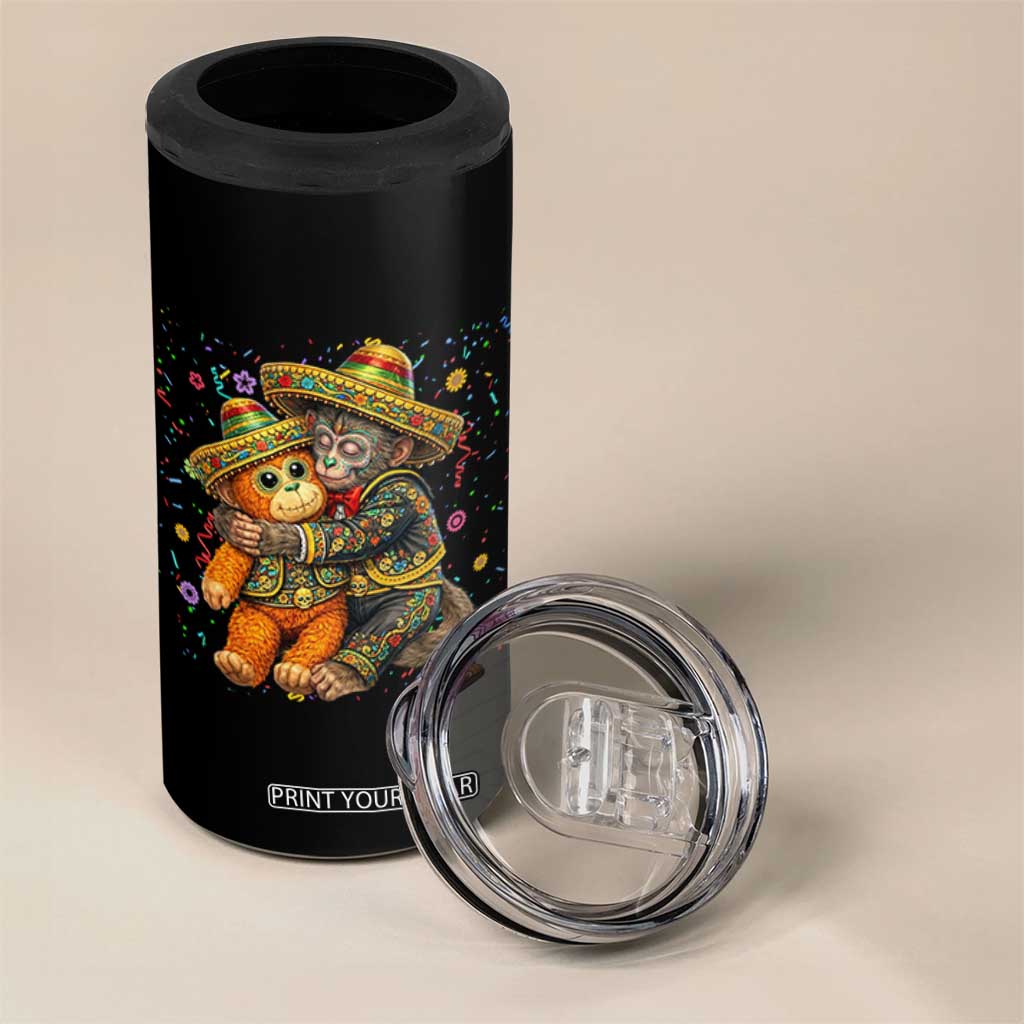 Funny Punch Baby Monkey Cinco De Mayo 4 in 1 Can Cooler Tumbler Mexican Fiesta Gift TS12 Print Your Wear