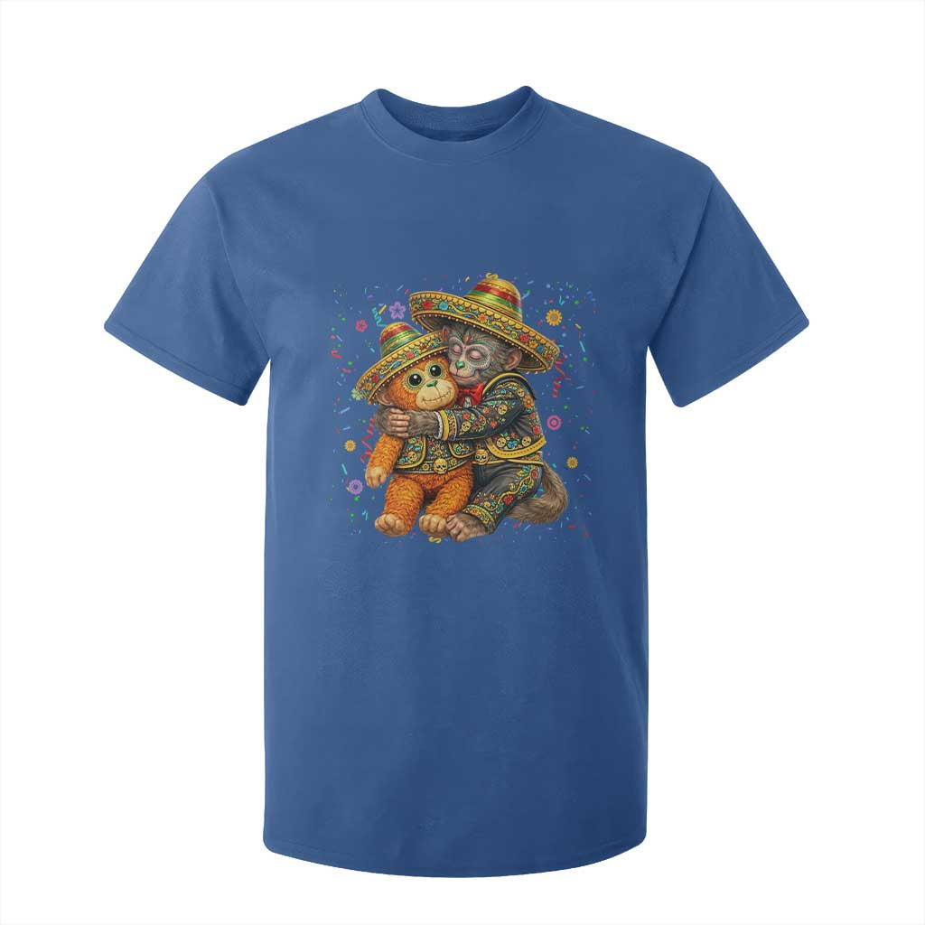 Funny Punch Baby Monkey Cinco De Mayo T Shirt For Kid Mexican Fiesta Gift TS12 Royal Blue Print Your Wear