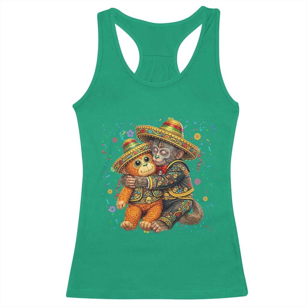 Funny Punch Baby Monkey Cinco De Mayo Racerback Tank Top Mexican Fiesta Gift TS12 Irish Green Print Your Wear