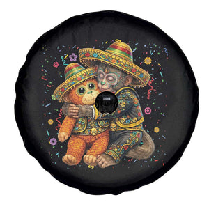 Funny Punch Baby Monkey Cinco De Mayo Spare Tire Cover Mexican Fiesta Gift TS12 Print Your Wear