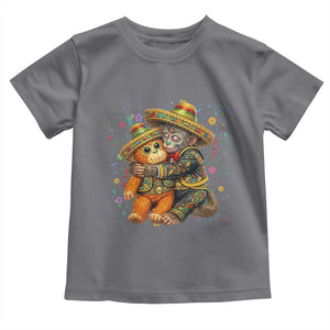 Funny Punch Baby Monkey Cinco De Mayo Toddler T Shirt Mexican Fiesta Gift TS12 Charcoal Print Your Wear