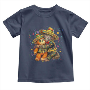 Funny Punch Baby Monkey Cinco De Mayo Toddler T Shirt Mexican Fiesta Gift TS12 Navy Print Your Wear
