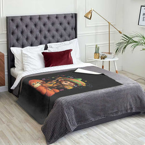 Cute Punch Baby Monkey Cinco De Mayo Throw Blanket Funny Animal Gift TS12 Print Your Wear