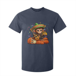 Cute Punch Baby Monkey Cinco De Mayo T Shirt For Kid Funny Animal Gift TS12 Navy Print Your Wear