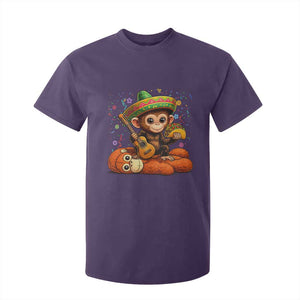 Cute Punch Baby Monkey Cinco De Mayo T Shirt For Kid Funny Animal Gift TS12 Purple Print Your Wear