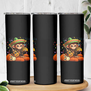 Cute Punch Baby Monkey Cinco De Mayo Skinny Tumbler Funny Animal Gift TS12 Print Your Wear