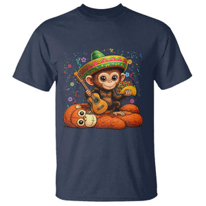 Cute Punch Baby Monkey Cinco De Mayo T Shirt Funny Animal Gift TS12 Navy Print Your Wear