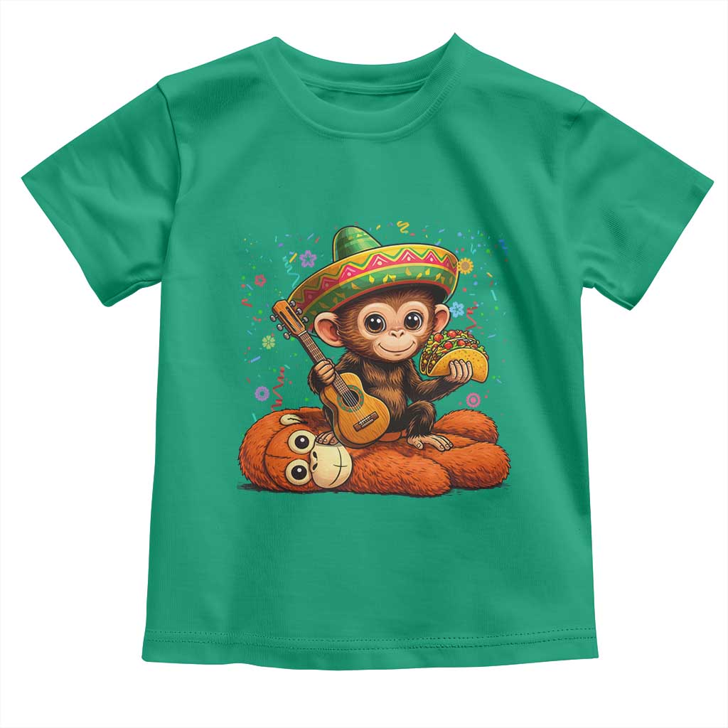 Cute Punch Baby Monkey Cinco De Mayo Toddler T Shirt Funny Animal Gift TS12 Irish Green Print Your Wear
