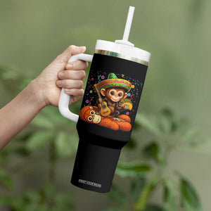 Cute Punch Baby Monkey Cinco De Mayo Tumbler With Handle Funny Animal Gift TS12 Print Your Wear