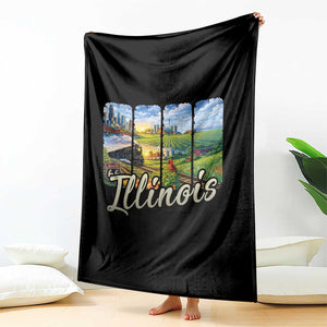 Vintage Illinois State Route Highway 66 Throw Blanket Southwest Souvenir TS12 Print Your Wear
