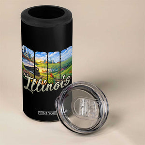 Vintage Illinois State Route Highway 66 4 in 1 Can Cooler Tumbler Southwest Souvenir TS12 Print Your Wear