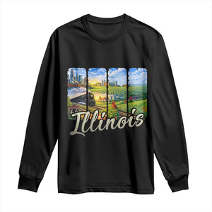 Vintage Illinois State Route Highway 66 Long Sleeve Shirt Southwest Souvenir TS12 Black Print Your Wear