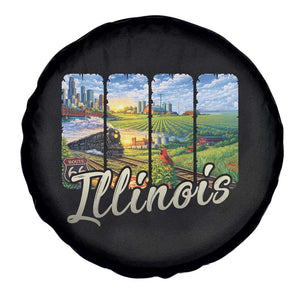 Vintage Illinois State Route Highway 66 Spare Tire Cover Southwest Souvenir TS12 Print Your Wear