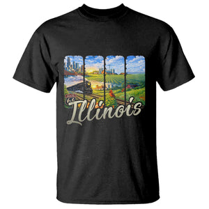 Vintage Illinois State Route Highway 66 T Shirt Southwest Souvenir TS12 Black Print Your Wear