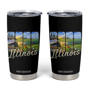 Vintage Illinois State Route Highway 66 Tumbler Cup Southwest Souvenir TS12 Black Print Your Wear
