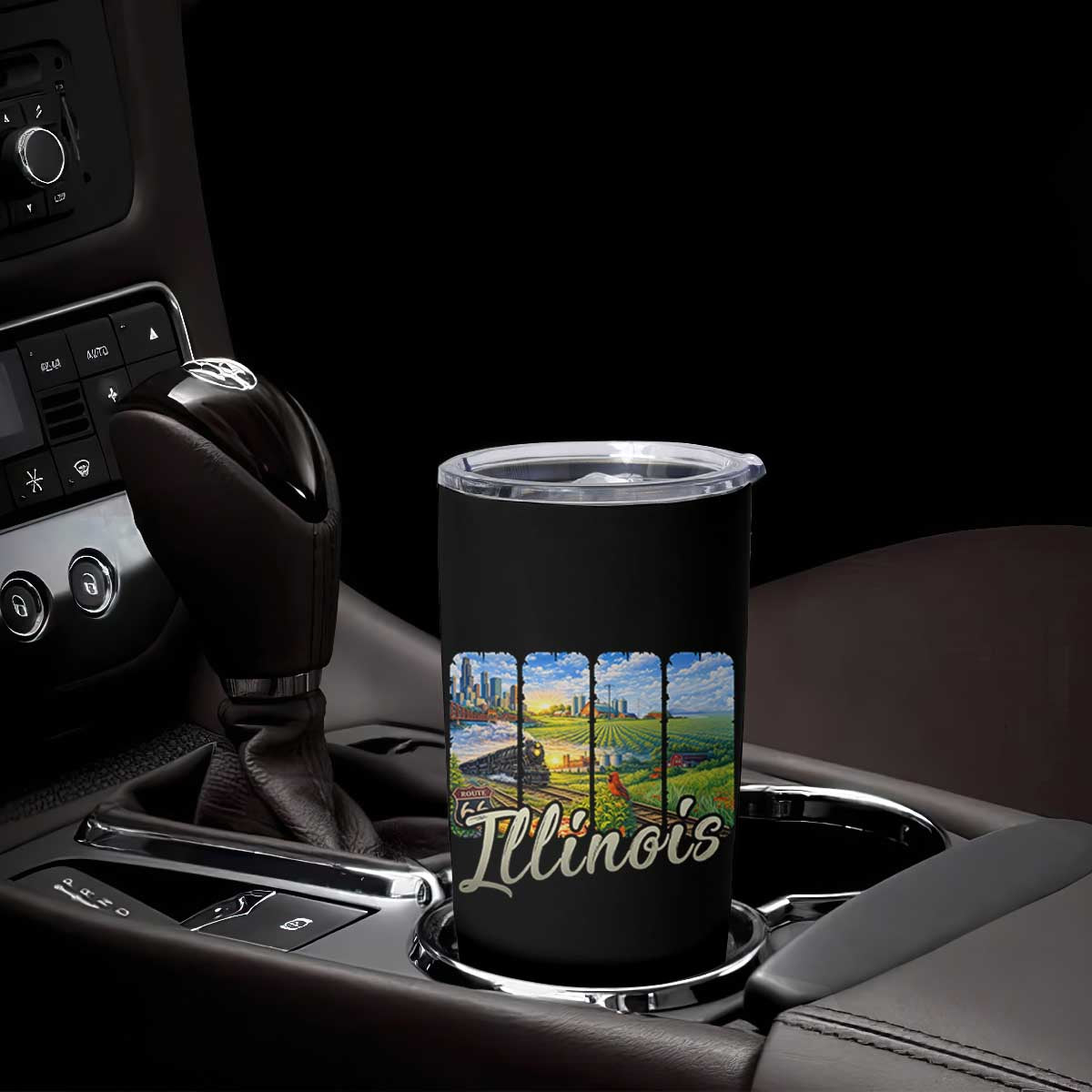 Vintage Illinois State Route Highway 66 Tumbler Cup Southwest Souvenir TS12 Print Your Wear
