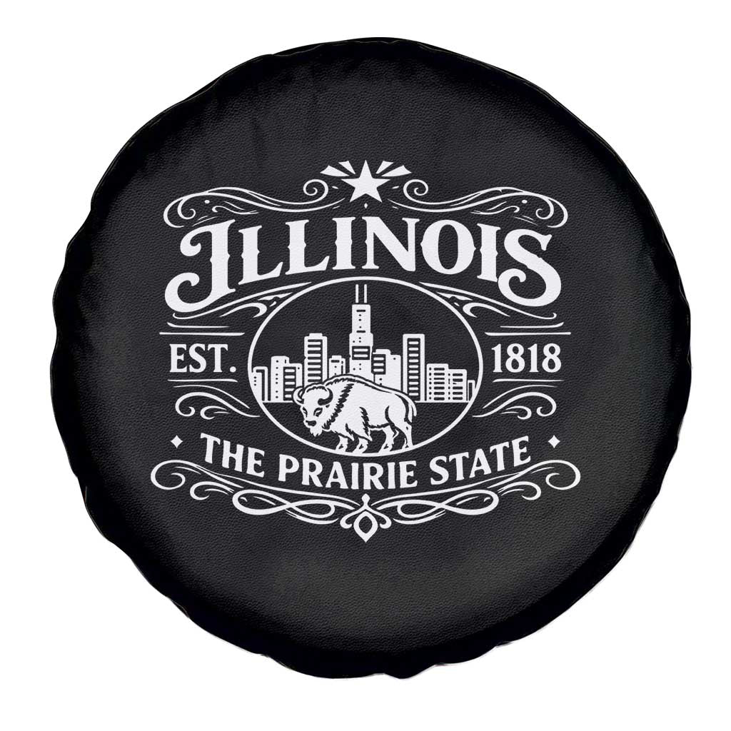 The Prairie State Illinois Souvenir Spare Tire Cover Historic Midwest Gift TS12 Print Your Wear