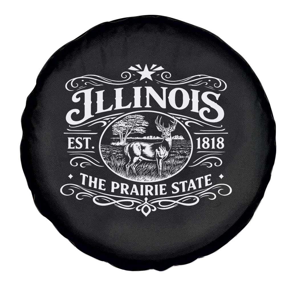 Illinois State Pride Spare Tire Cover The Prairie State Souvenir Gift TS12 Print Your Wear