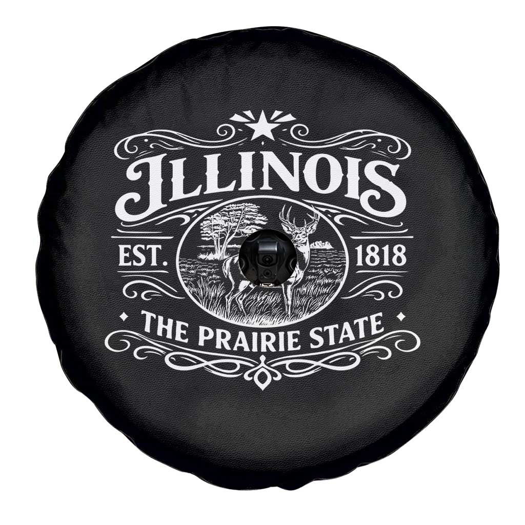 Illinois State Pride Spare Tire Cover The Prairie State Souvenir Gift TS12 Print Your Wear