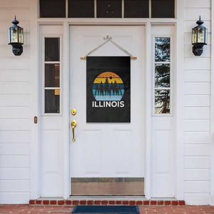 Vintage Illinois Mountain Forest Garden Flag Nature Adventure Gift TS12 Print Your Wear
