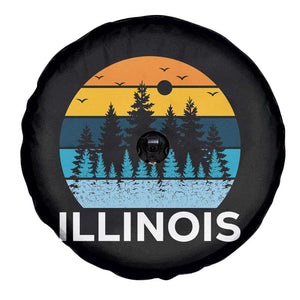 Vintage Illinois Mountain Forest Spare Tire Cover Nature Adventure Gift TS12 Print Your Wear