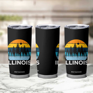 Vintage Illinois Mountain Forest Tumbler Cup Nature Adventure Gift TS12 Print Your Wear