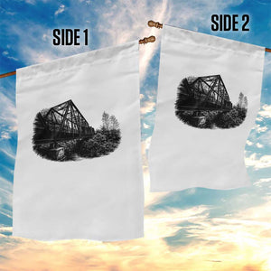 Mother Road Adventure Graphic Garden Flag Vintage Route Highway 66 Bridge TS12 Print Your Wear