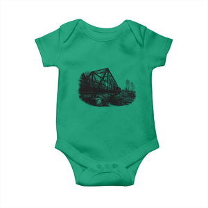 Mother Road Adventure Graphic Baby Onesie Vintage Route Highway 66 Bridge TS12 Irish Green Print Your Wear
